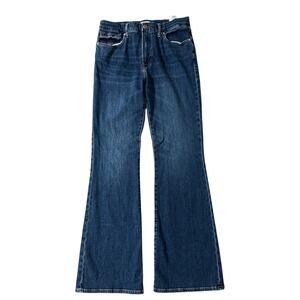 Good American Cotton Blend Stretchy Flare Jeans Size 12/31